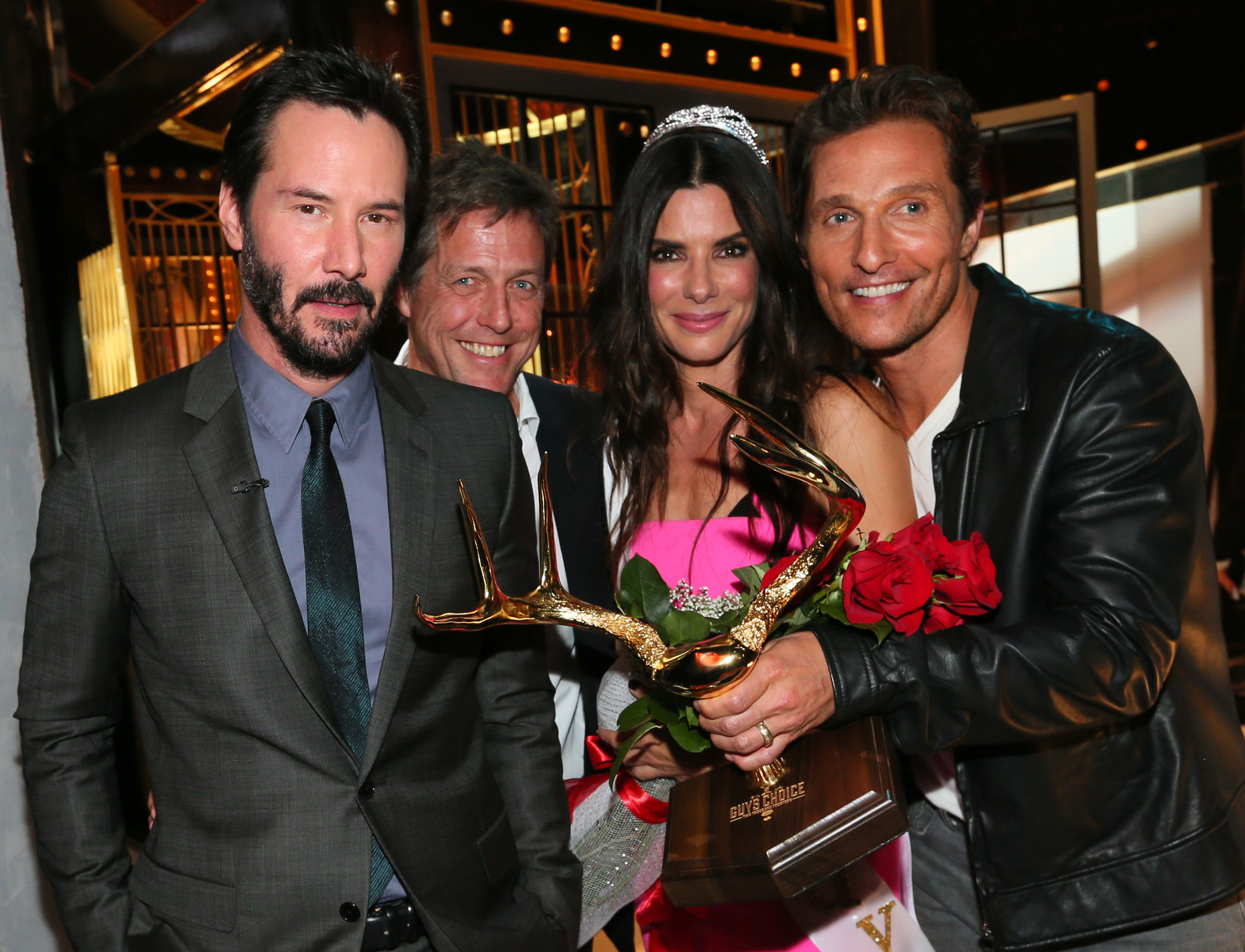 Sandra Bullock, Matthew McConaughey, Keanu Reeves and Hugh Grant