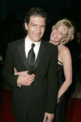 Antonio Banderas and Melanie Griffith at event of Srekas 2 (2004)