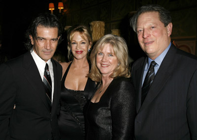 Antonio Banderas, Melanie Griffith, Al Gore and Tipper Gore