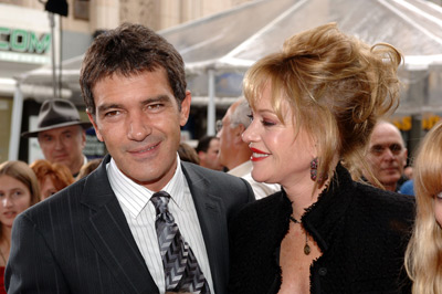 Antonio Banderas and Melanie Griffith at event of The Legend of Zorro (2005)