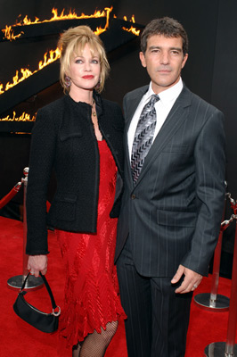 Antonio Banderas and Melanie Griffith at event of The Legend of Zorro (2005)