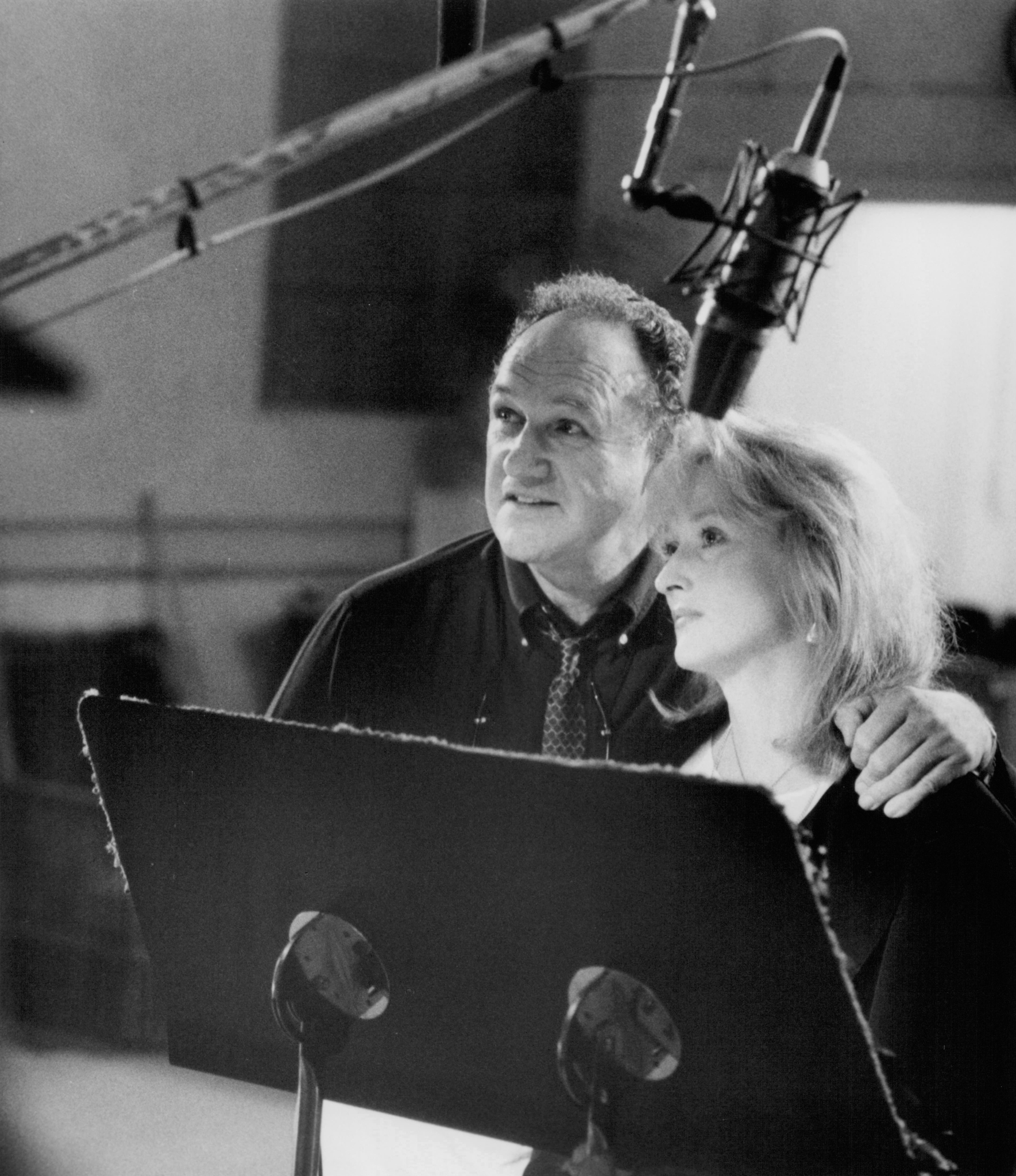 Still of Gene Hackman and Meryl Streep in Postcards from the Edge (1990)
