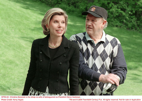 Still of Gene Hackman and Christine Baranski in Welcome to Mooseport (2004)