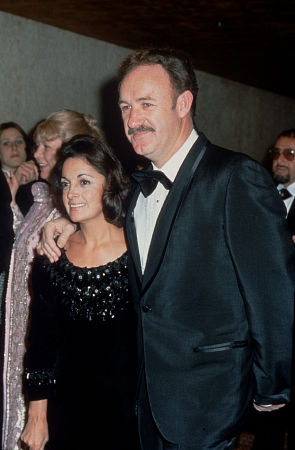Gene Hackmand with his wife Fay, c. 1974