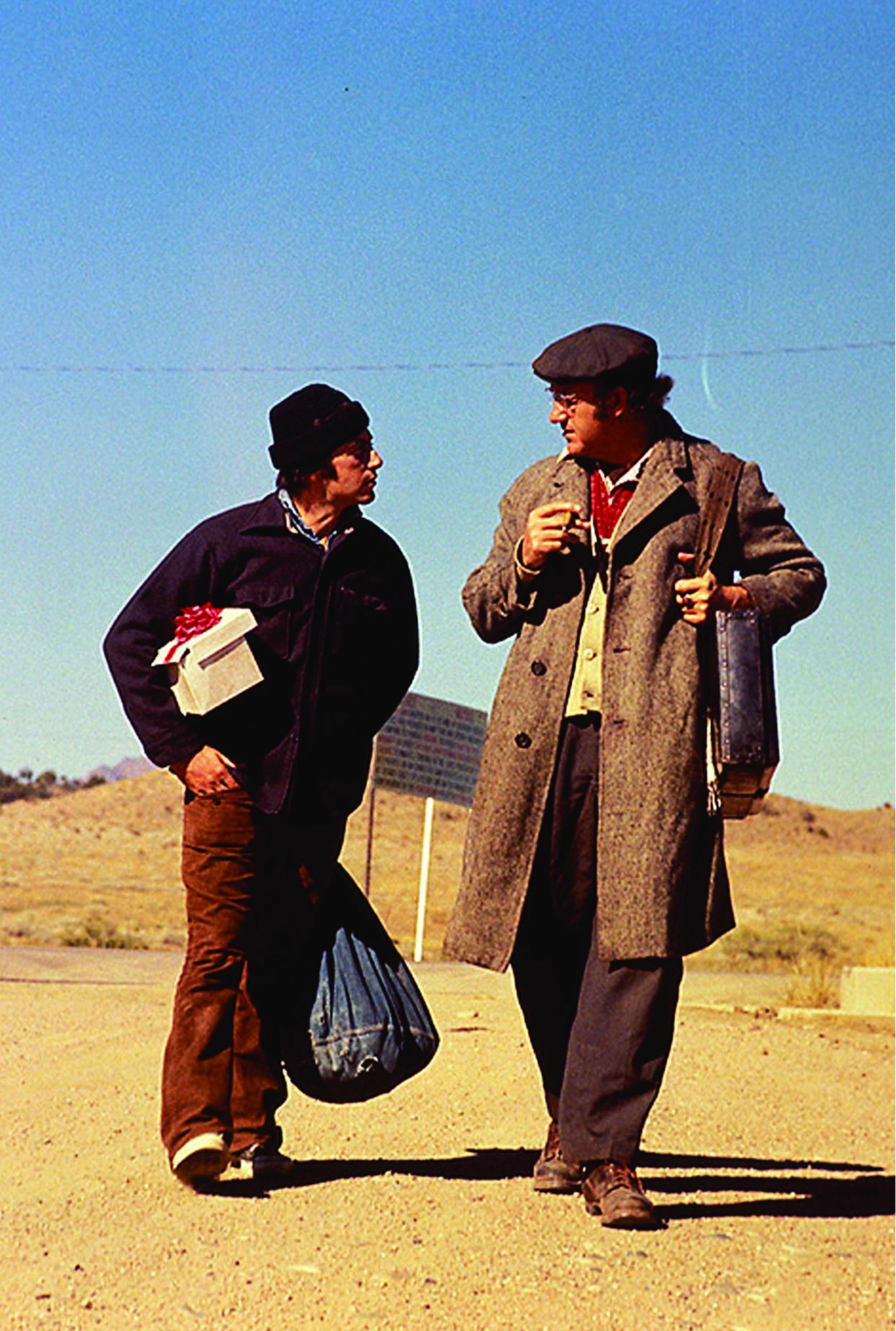 Still of Al Pacino and Gene Hackman in Scarecrow (1973)