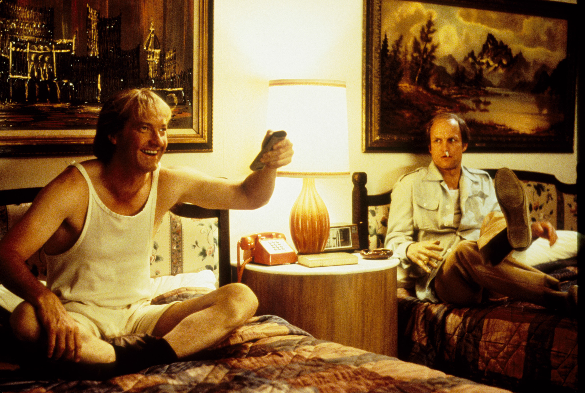 Still of Woody Harrelson and Randy Quaid in Kingpin (1996)