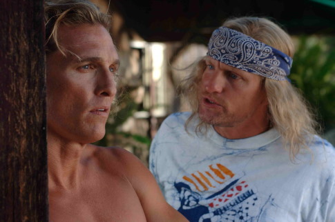 Still of Matthew McConaughey and Woody Harrelson in Surfer, Dude (2008)