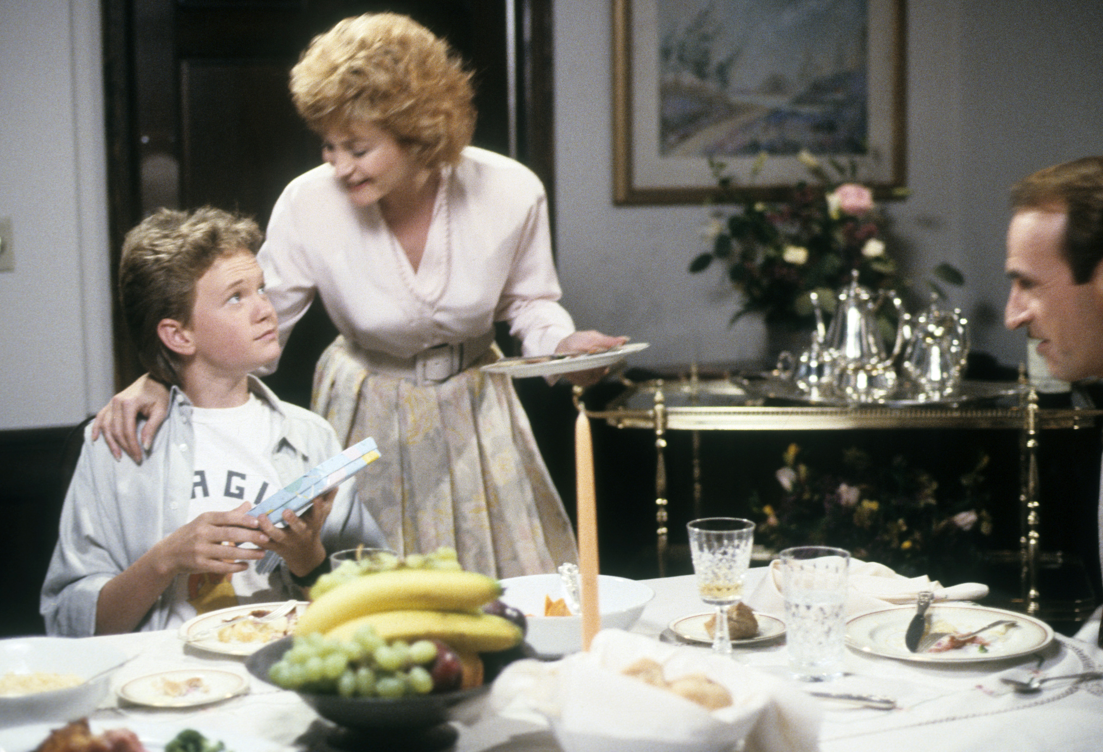 Still of Neil Patrick Harris, Belinda Montgomery and James Sikking in Doogie Howser, M.D. (1989)