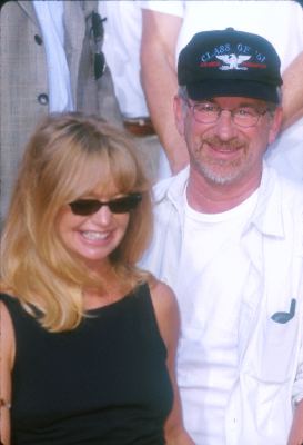 Steven Spielberg and Goldie Hawn