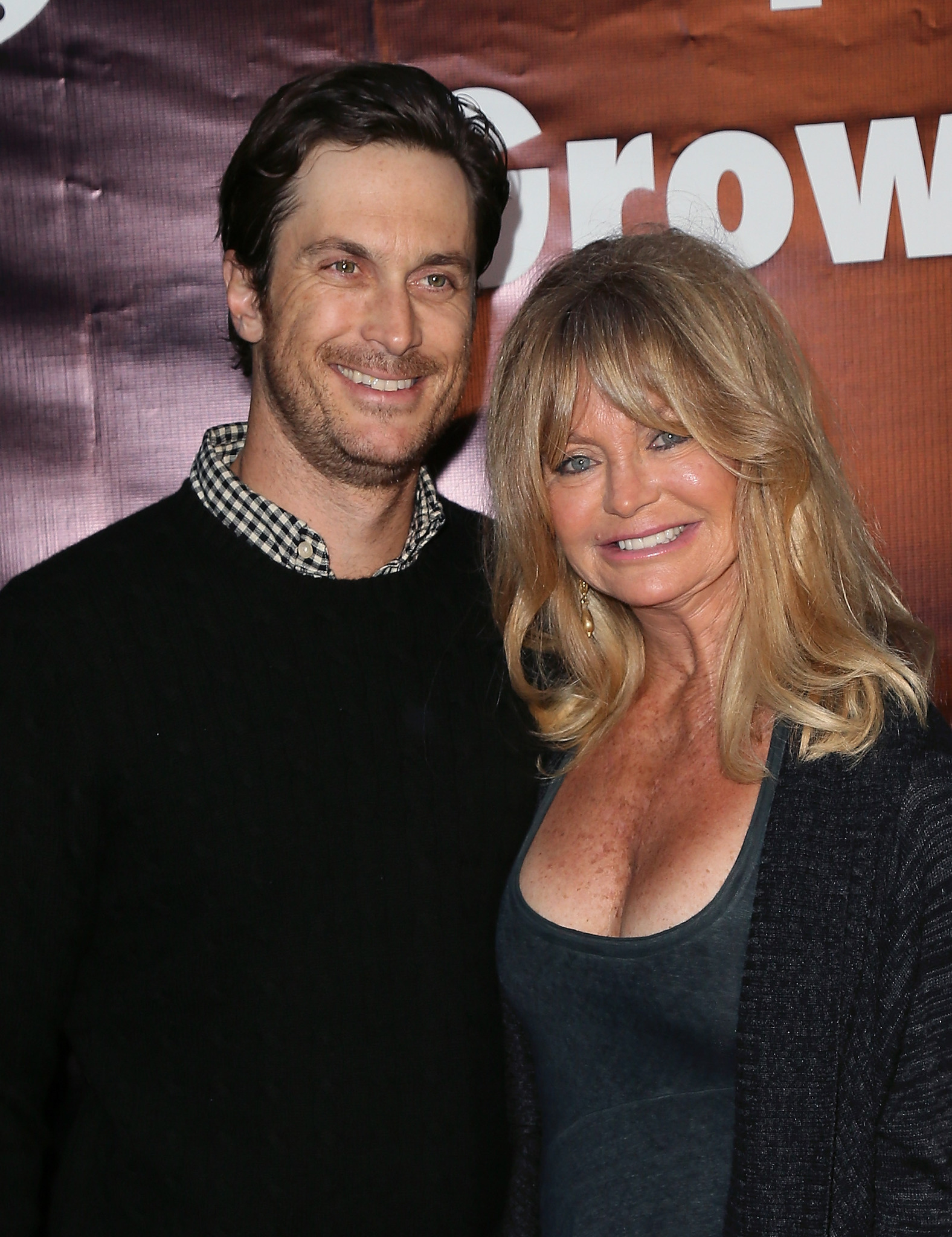 Goldie Hawn and Oliver Hudson at event of Where Hope Grows (2014)