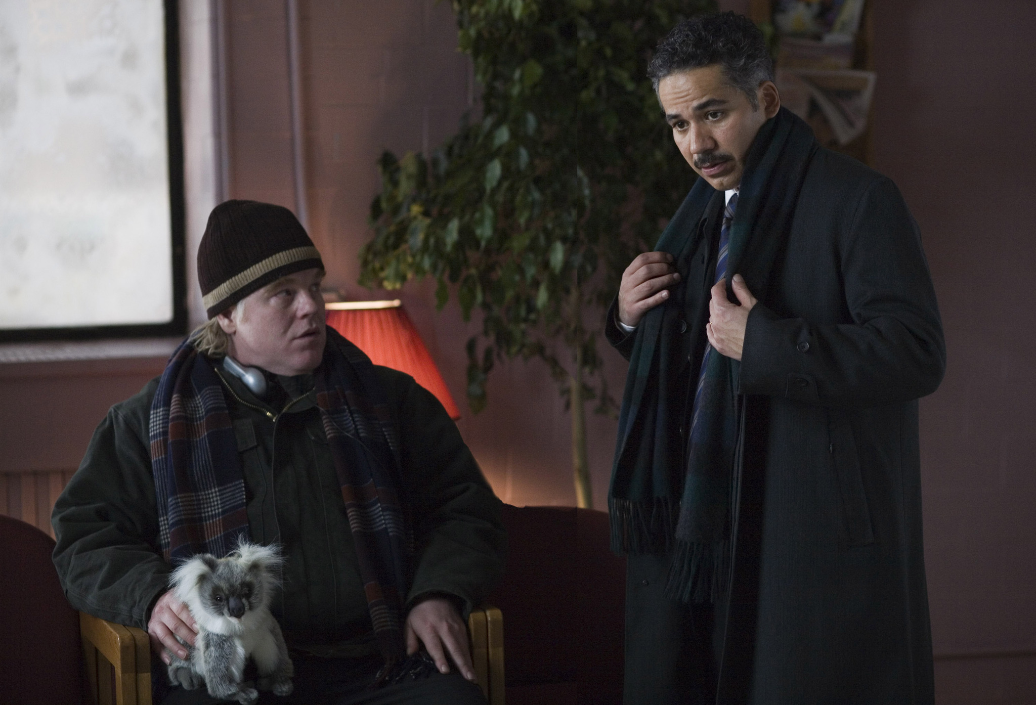 Still of Philip Seymour Hoffman and John Ortiz in Jack Goes Boating (2010)