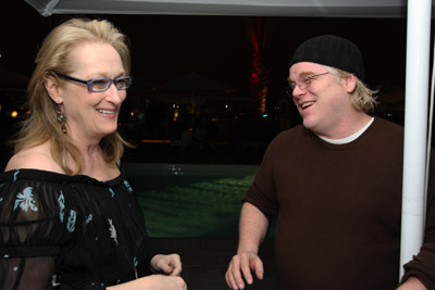 Philip Seymour Hoffman and Meryl Streep