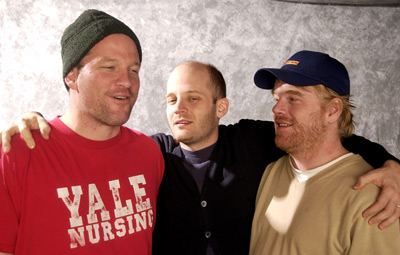 Philip Seymour Hoffman, Gordy Hoffman and Todd Louiso at event of Love Liza (2002)
