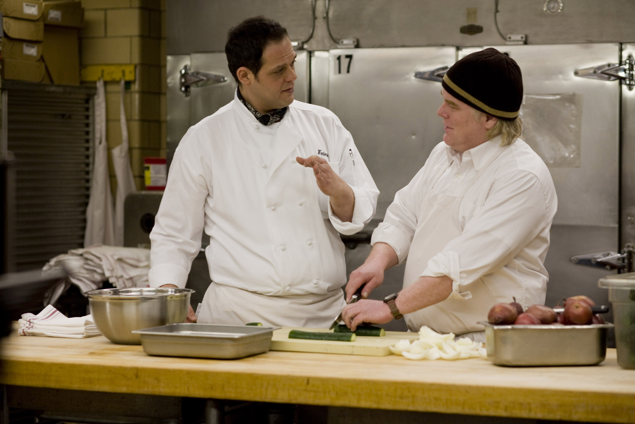 Still of Philip Seymour Hoffman and Salvatore Inzerillo in Jack Goes Boating (2010)