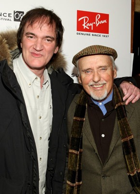 Quentin Tarantino and Dennis Hopper