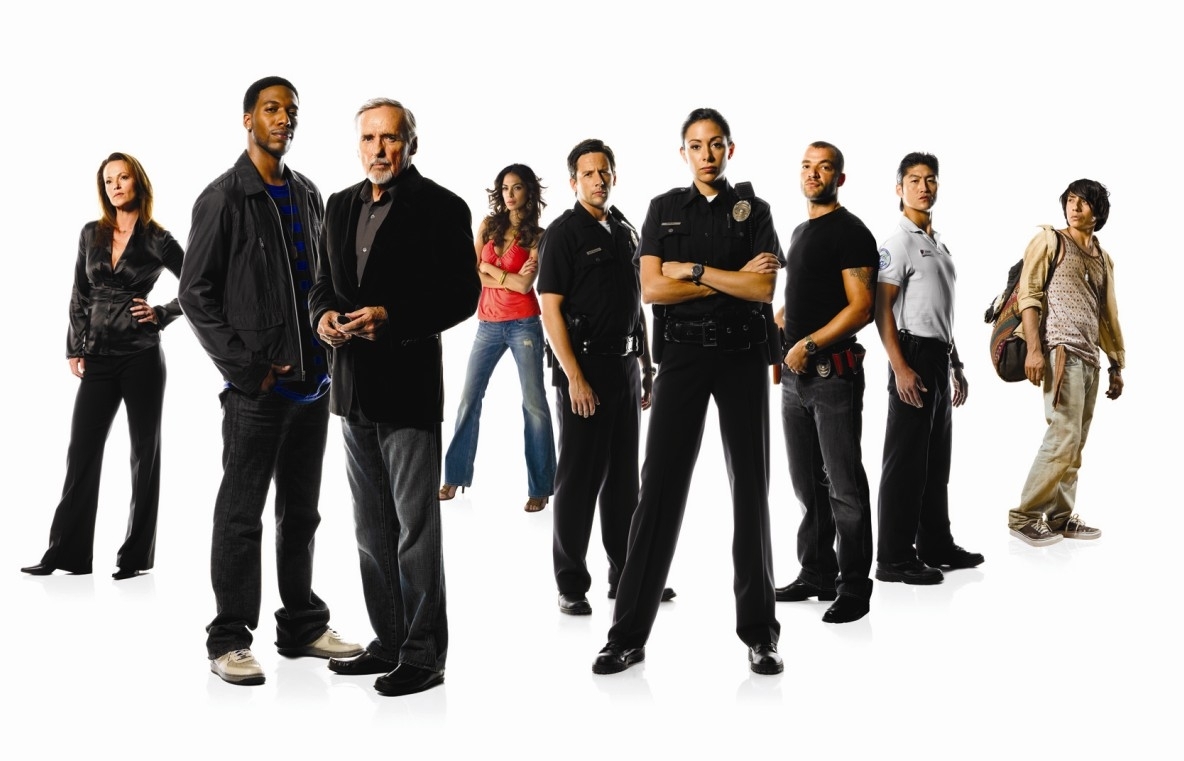 Still of Dennis Hopper, Clare Carey, Luis Chávez, Ross McCall, Brian Tee, Arlene Tur, Nick E. Tarabay and Jocko Sims in Crash (2008)