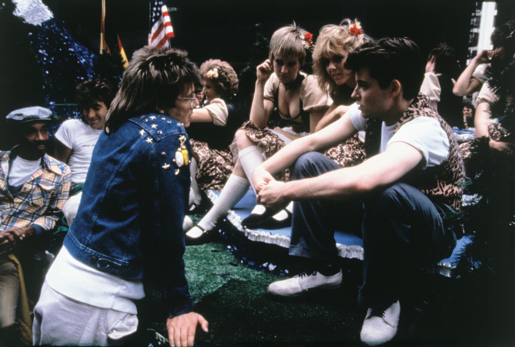 Still of Matthew Broderick and John Hughes in Ferris Bueller's Day Off (1986)