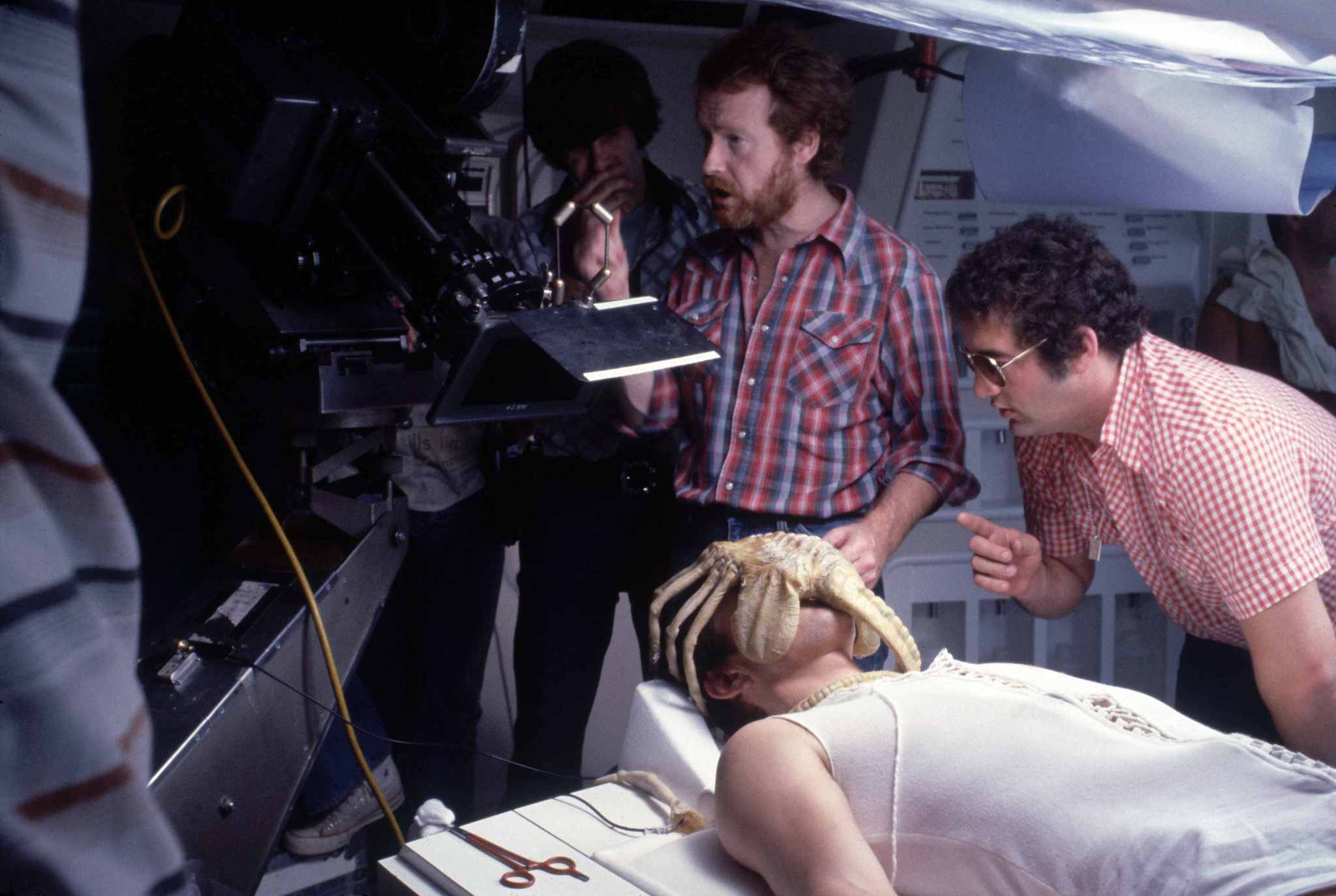 Still of John Hurt and Ridley Scott in Svetimas (1979)
