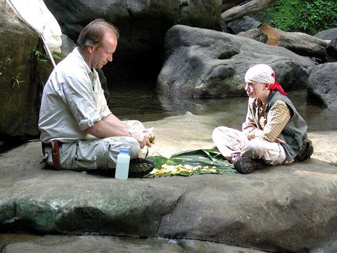 Still of William Hurt and Marc Donato in The Blue Butterfly (2004)