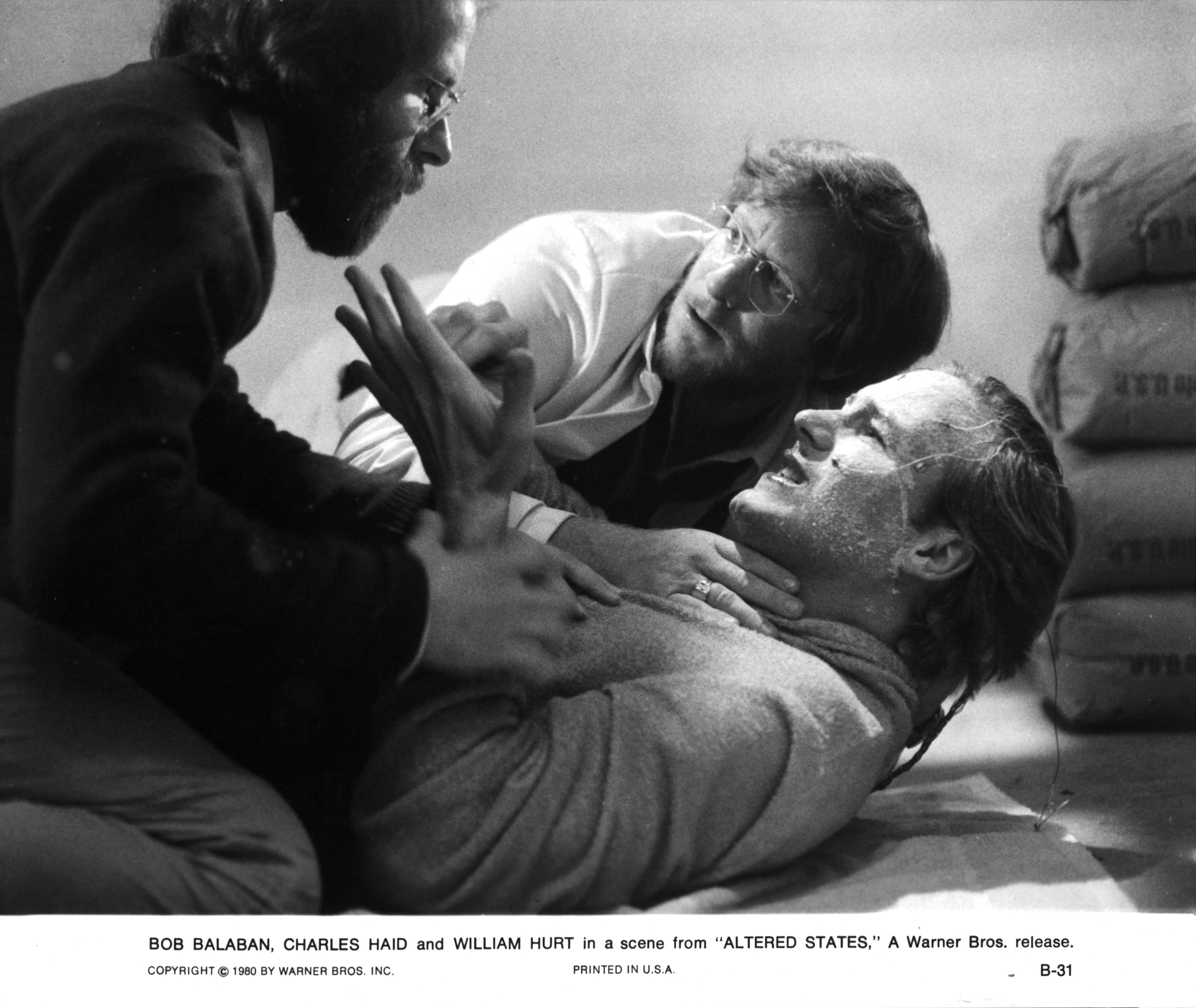 Still of William Hurt, Bob Balaban and Charles Haid in Altered States (1980)