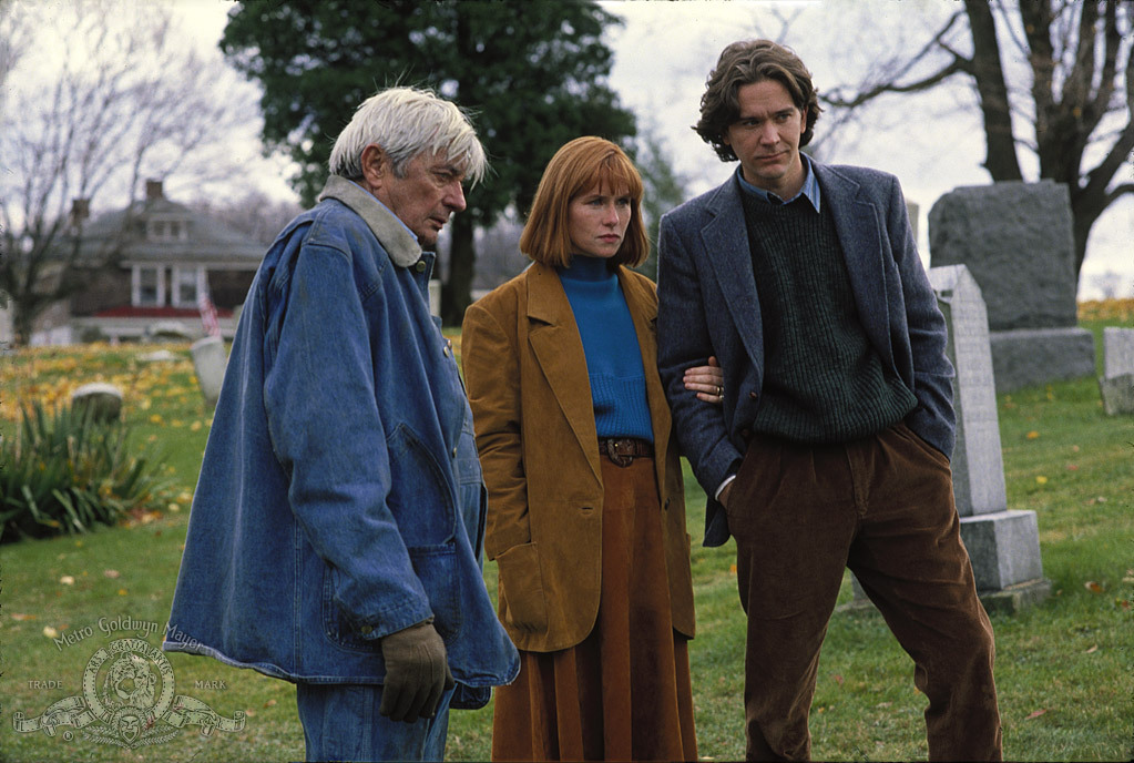 Still of Timothy Hutton, Amy Madigan and Royal Dano in The Dark Half (1993)