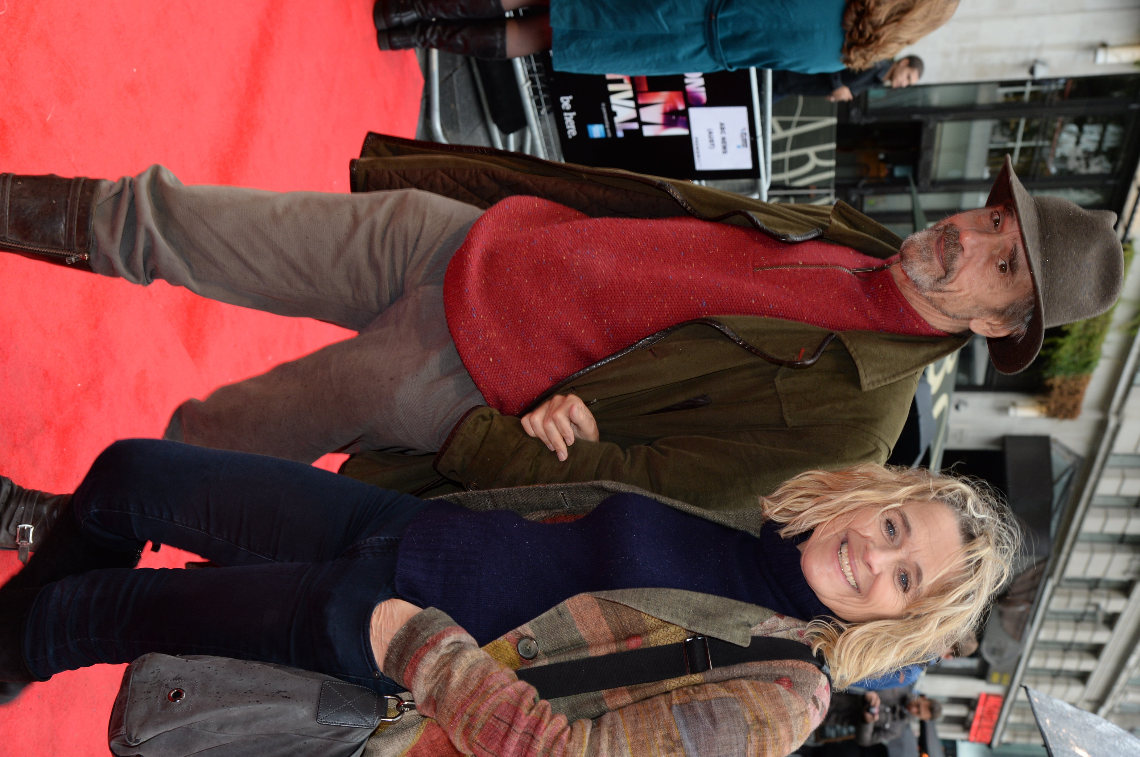 Jeremy Irons and Sinead Cusack arrive at the 57th BFI London Film Festival opening of 