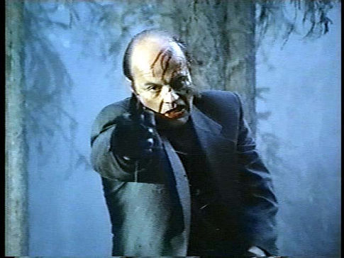 Luther (Michael Ironside) in the final moments of David Winning's KILLER IMAGE (1992)