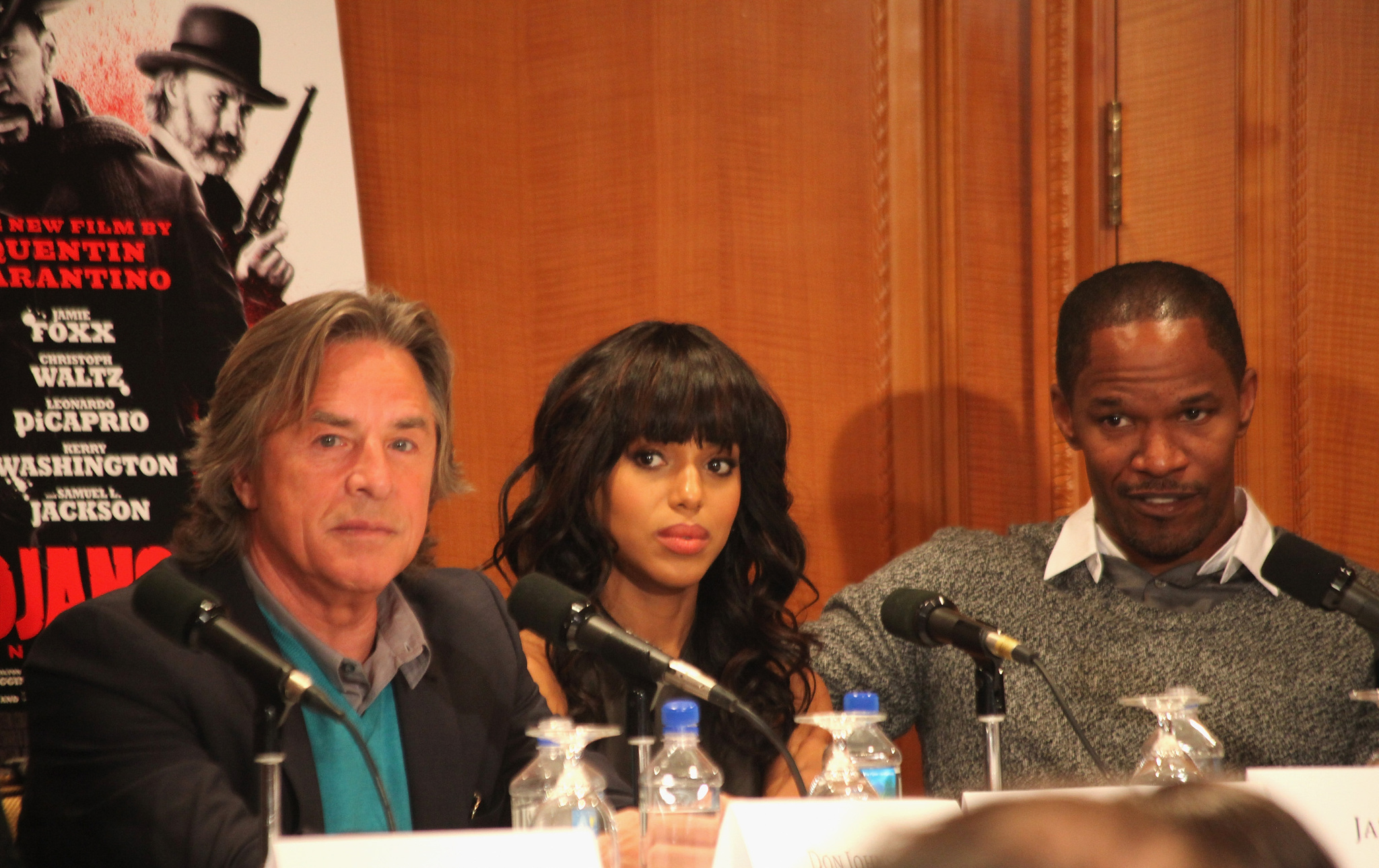 Don Johnson, Jamie Foxx and Kerry Washington at event of Istrukes Dzango (2012)