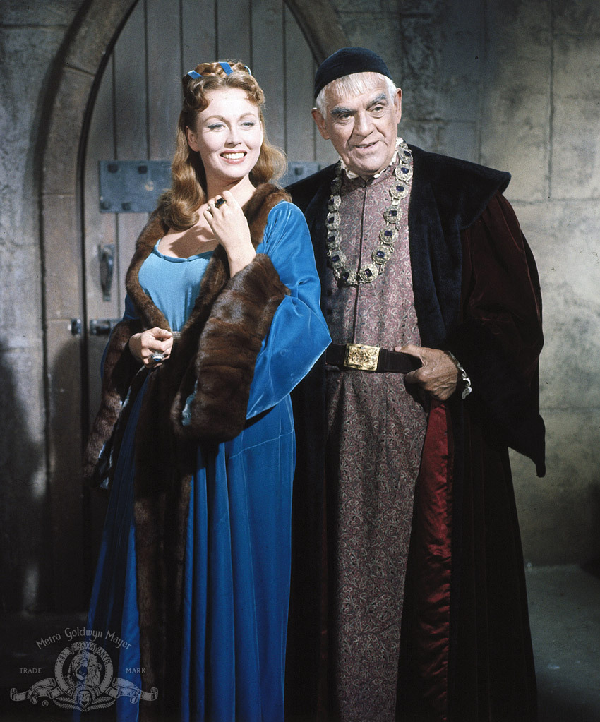 Still of Boris Karloff and Hazel Court in The Raven (1963)