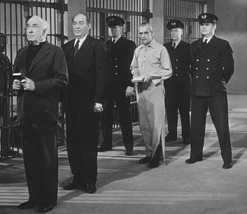 Boris Karloff (center, right) stars in 