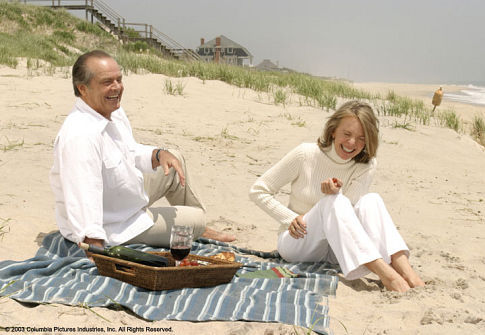 Still of Jack Nicholson and Diane Keaton in Myleti(s) smagu (2003)