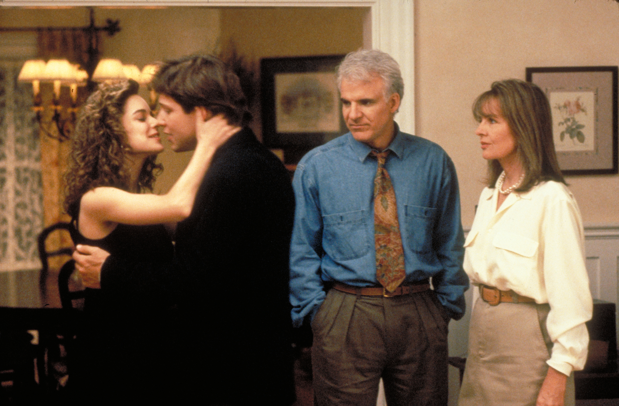 Still of Steve Martin, Diane Keaton, George Newbern and Kimberly Williams-Paisley in \Nuotakos tevas (1991)