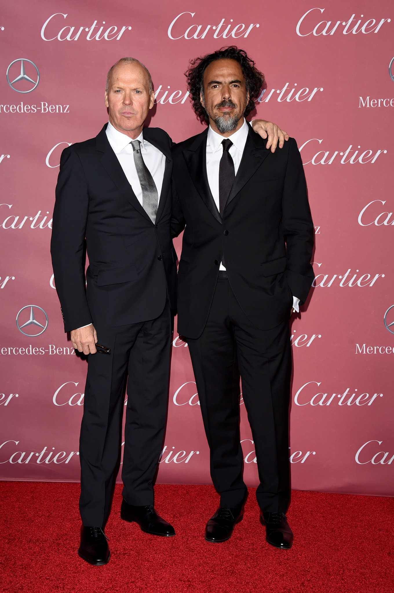 Michael Keaton and Alejandro González Iñárritu