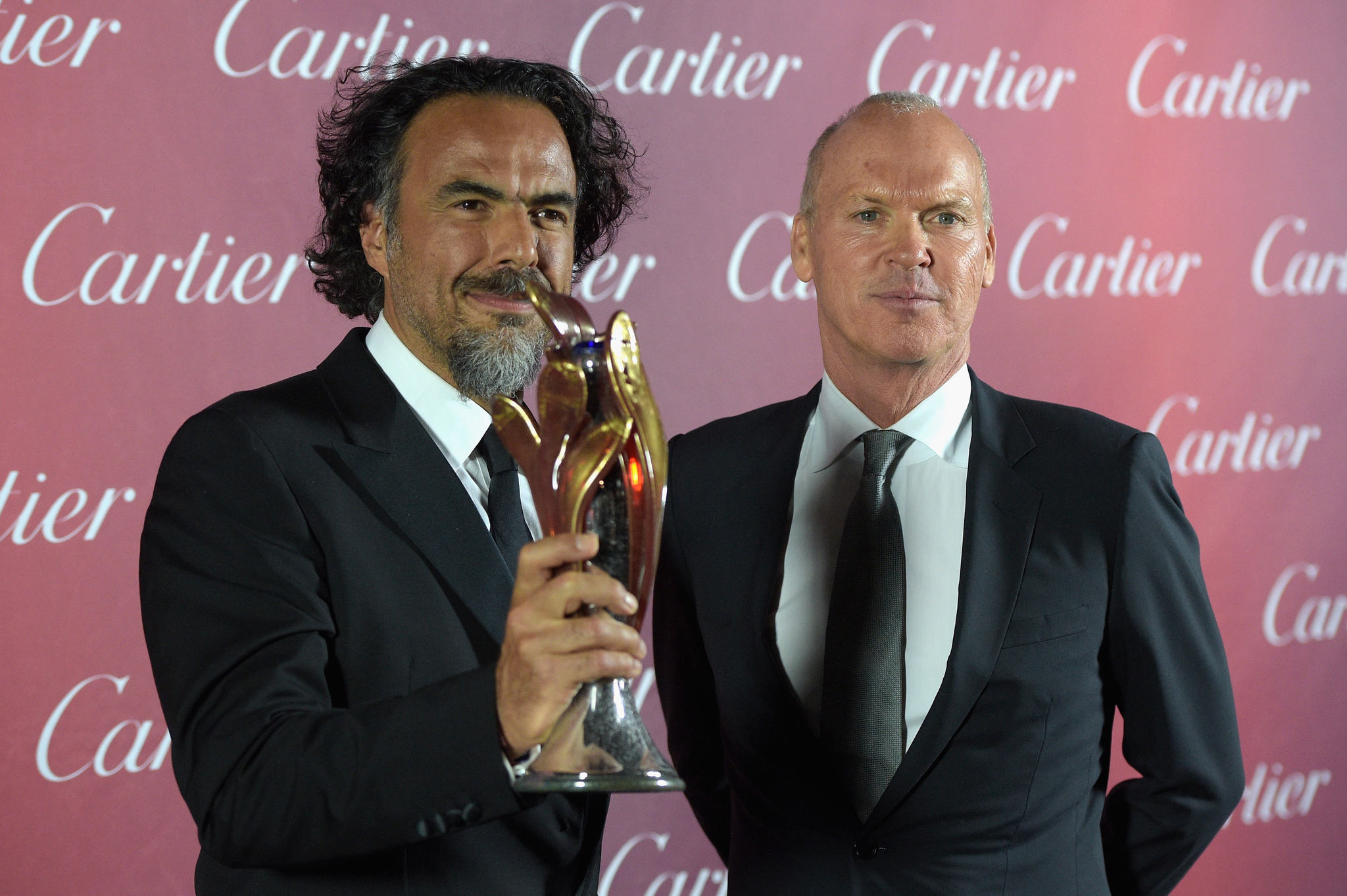 Michael Keaton and Alejandro González Iñárritu