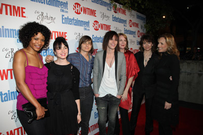 Mia Kirshner, Ilene Chaiken, Laurel Holloman, Marlee Matlin, Katherine Moennig, Rose Rollins and Daniela Sea at event of The L Word (2004)
