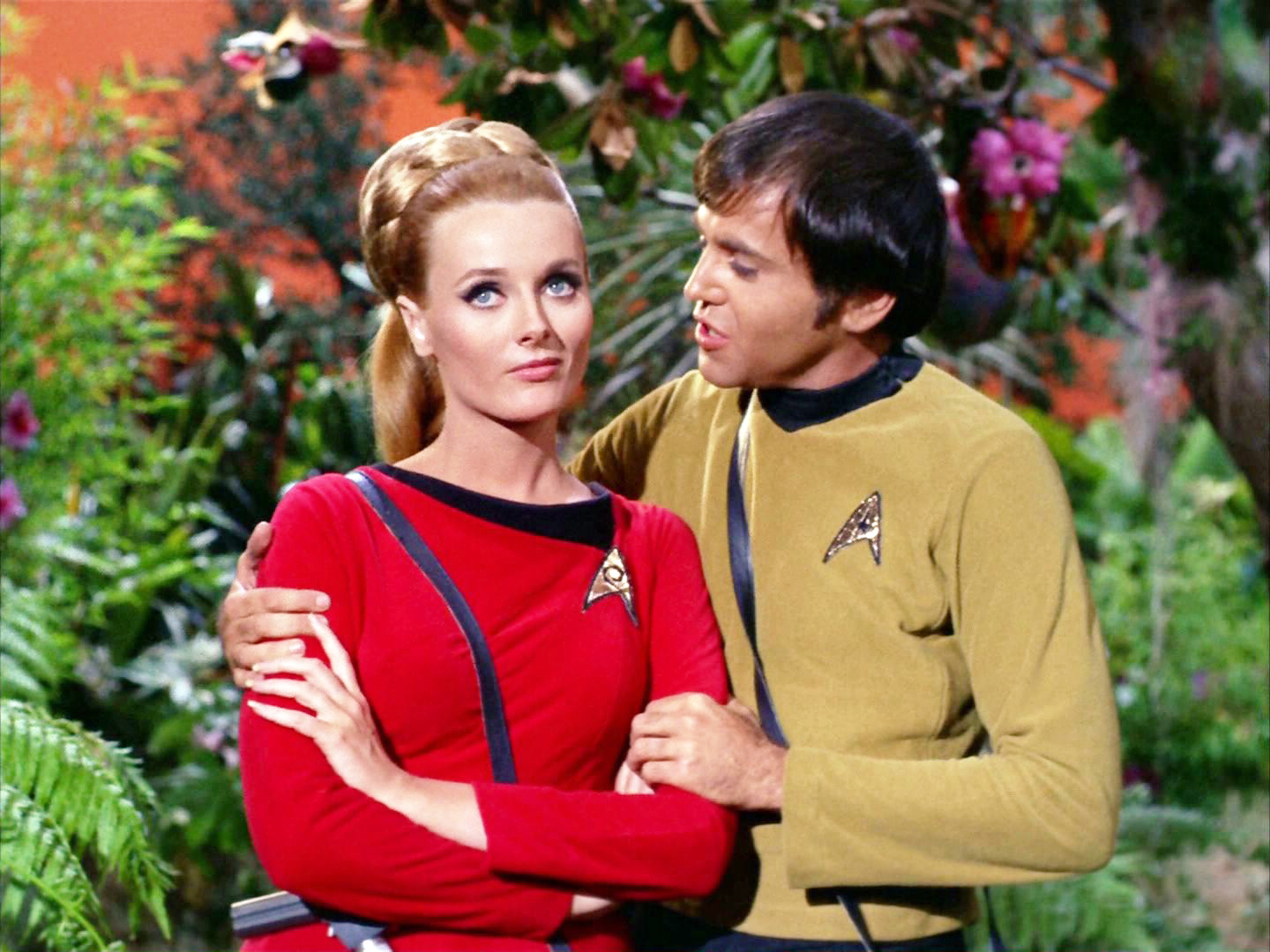 Still of Walter Koenig and Celeste Yarnall in Star Trek (1966)