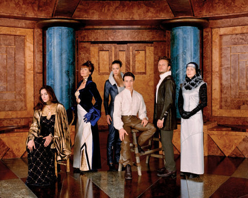 (l-r) Daniela Amavia, Susan Sarandon, Jessica Brooks, James McAvoy, Alec Newman, Alice Krige