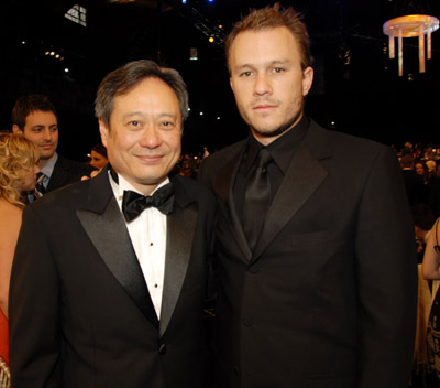 Ang Lee and Heath Ledger at event of 12th Annual Screen Actors Guild Awards (2006)