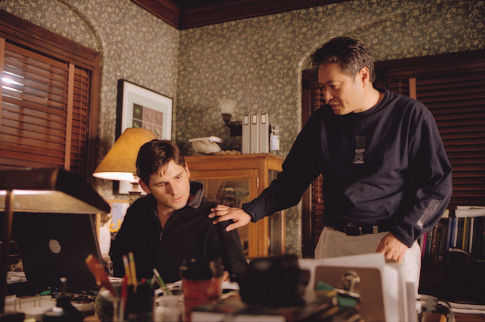 Ang Lee and Eric Bana in Hulk (2003)