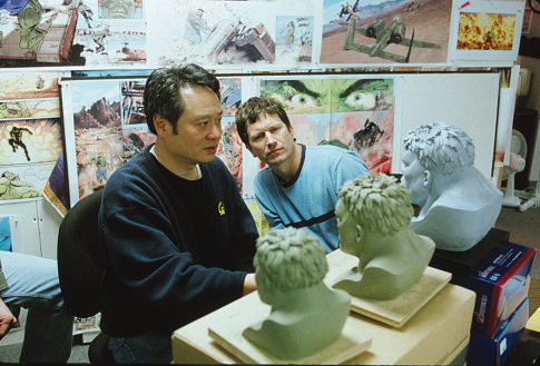 Ang Lee and Rick Heinrichs in Hulk (2003)