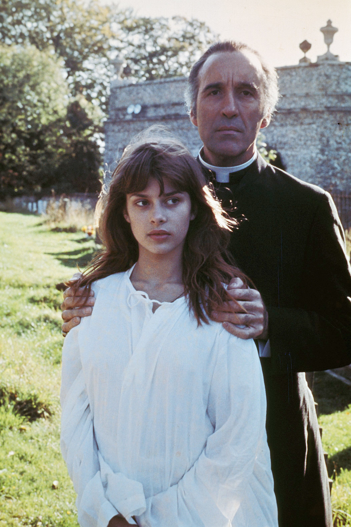 Still of Nastassja Kinski and Christopher Lee in To the Devil a Daughter (1976)