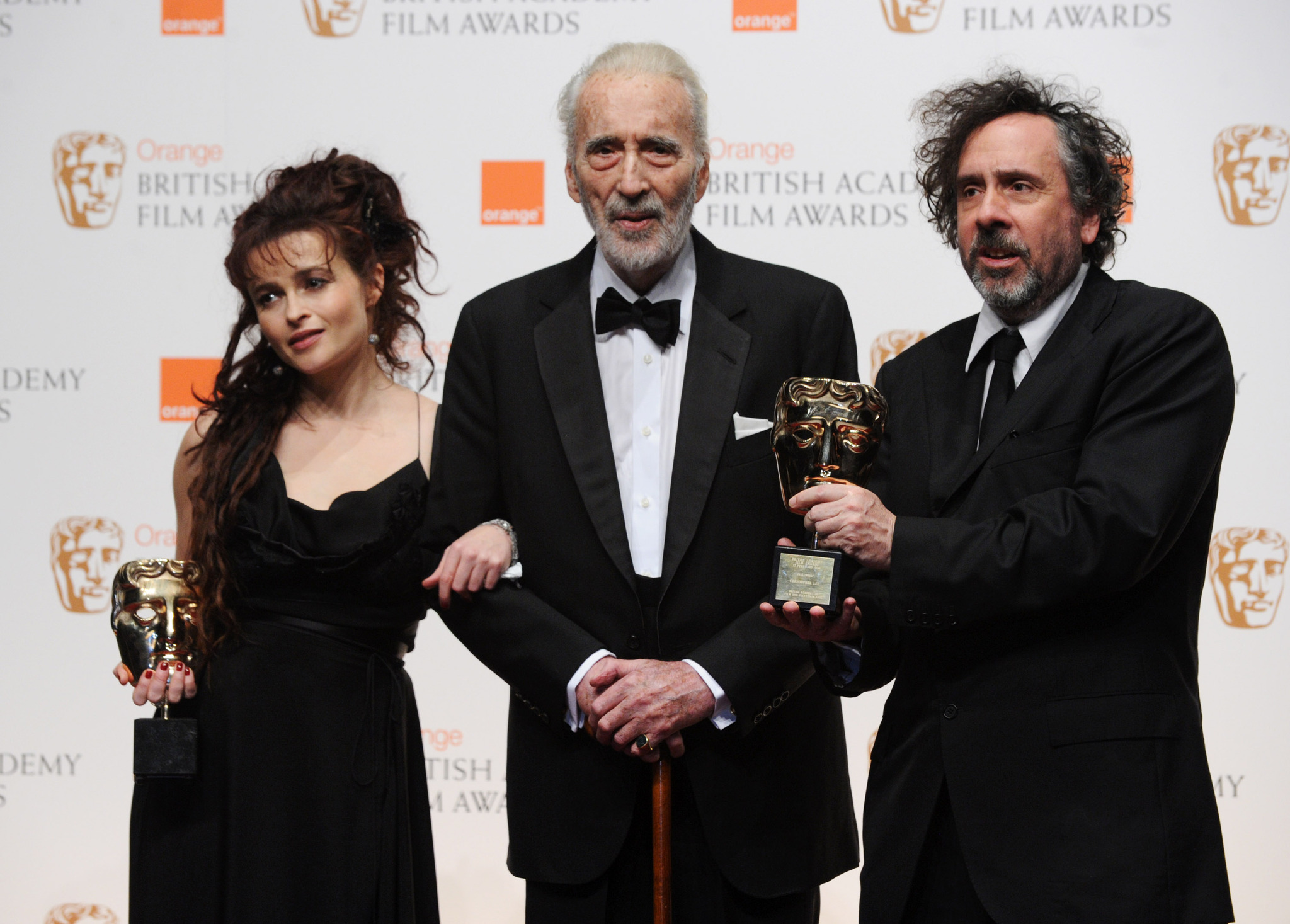 Helena Bonham Carter, Tim Burton and Christopher Lee