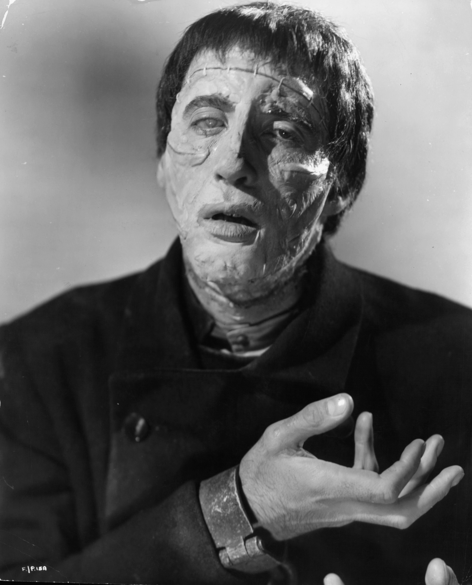 Christopher Lee at event of The Curse of Frankenstein (1957)
