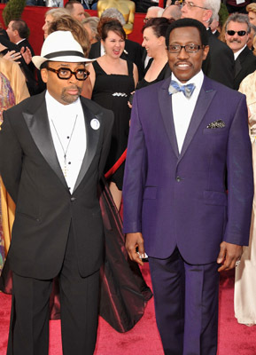 Spike Lee and Wesley Snipes at event of The 80th Annual Academy Awards (2008)