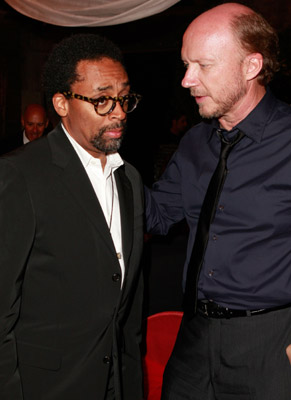 Spike Lee and Paul Haggis at event of In the Valley of Elah (2007)