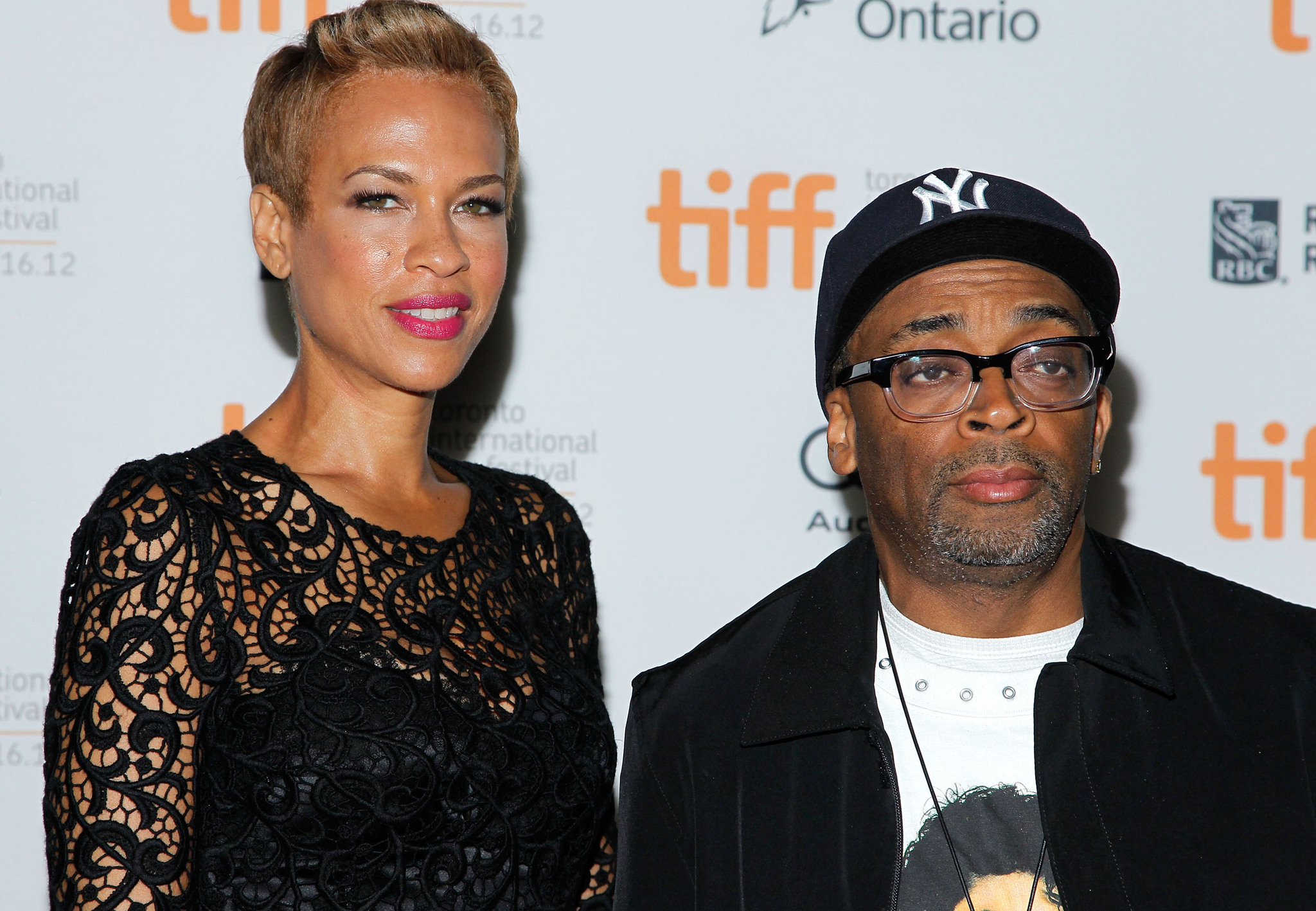 Spike Lee and Tonya Lewis Lee at event of Bad 25 (2012)