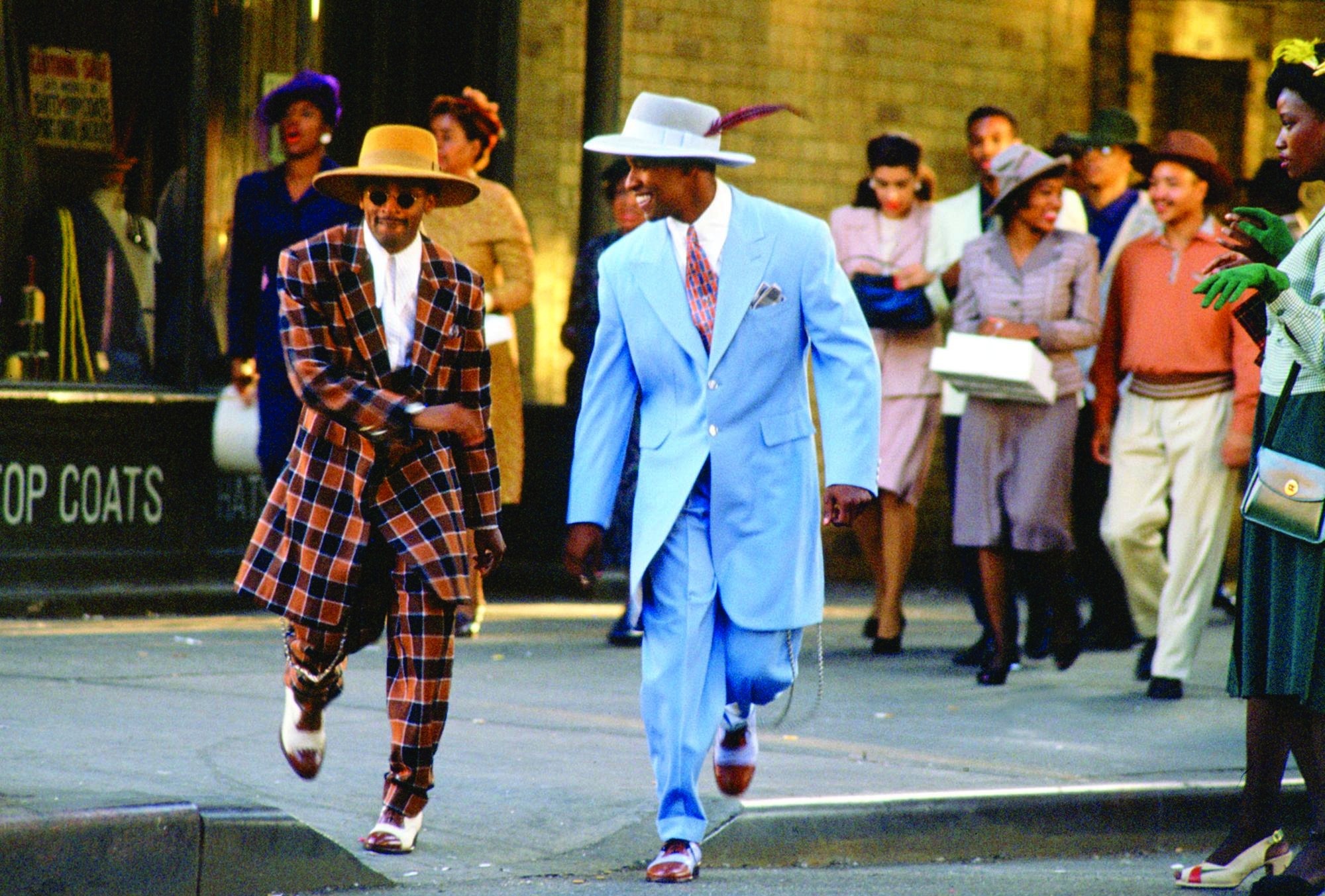 Still of Denzel Washington and Spike Lee in Malcolm X (1992)