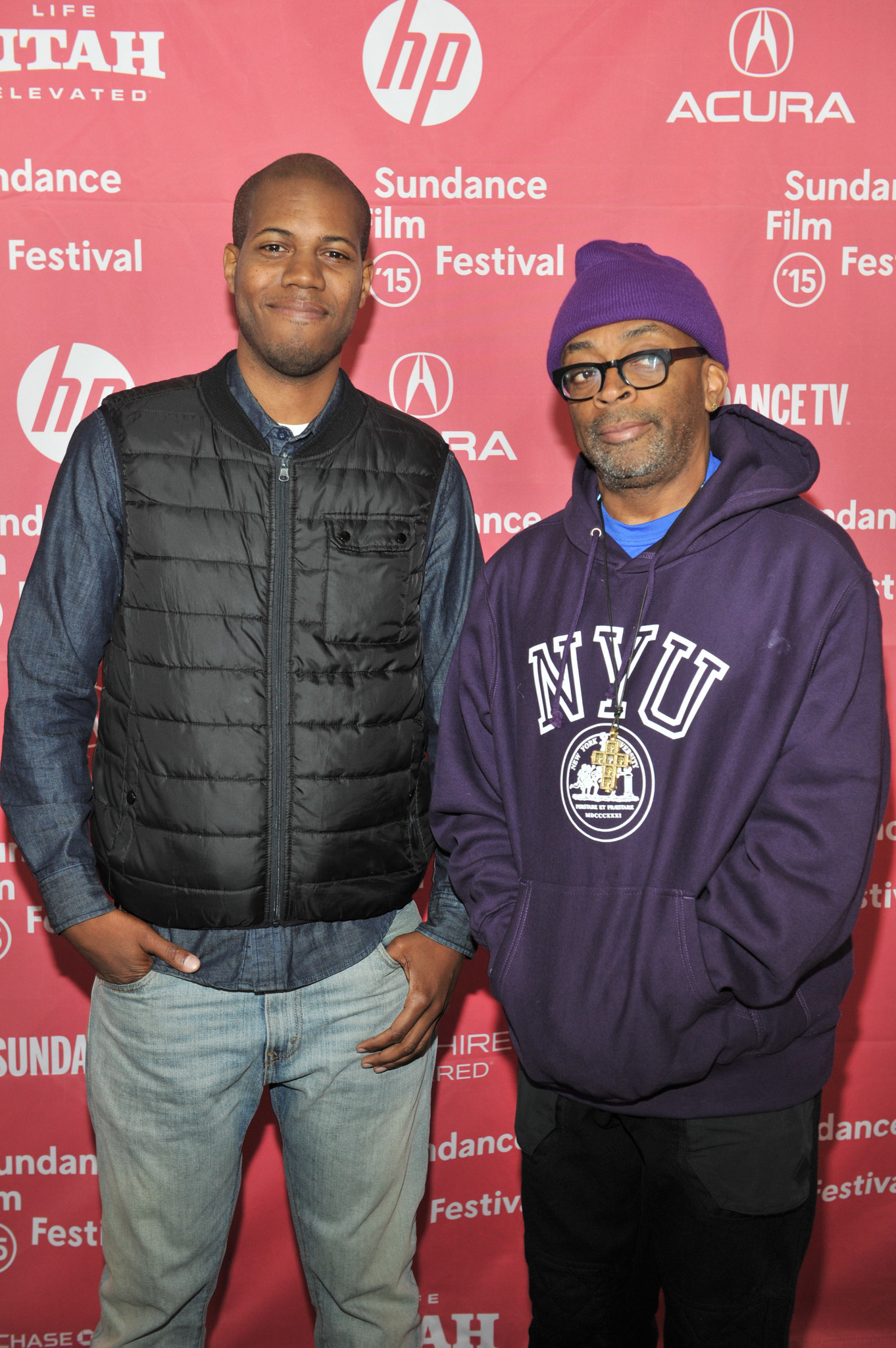 Spike Lee and Michael Larnell at event of Cronies (2015)