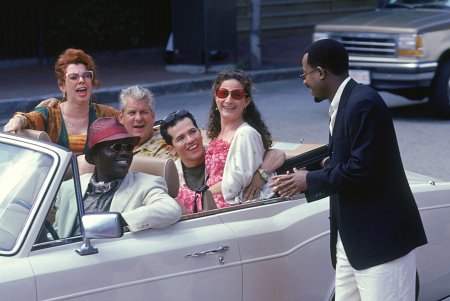 Still of John Leguizamo, Martin Lawrence, Bernie Mac, Lenny Clarke, Siobhan Fallon and Ana Gasteyer in What's the Worst That Could Happen? (2001)