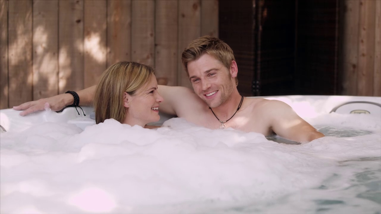 Still of Jennifer Jason Leigh and Mike Vogel in Jake Squared (2013)